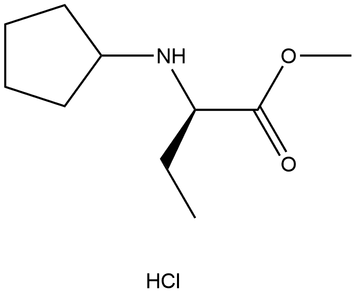 methyl (2R)-2-(cyclopentylamino)butanoate Structure