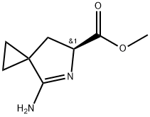 Methyl (S)-4-amino-5-azaspiro[2.4]hept-4-ene-6-carboxylate Structure