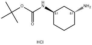 tert-Butyl((1R,3R)-3-aminocyclohexyl)carbamate Dihydrochloride Structure