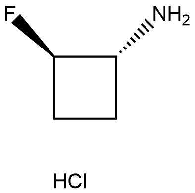 Cyclobutanamine, 2-fluoro-, hydrochloride (1:1), (1R,2R)- Structure