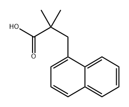 1-Naphthalenepropanoic acid, α,α-dimethyl- Structure