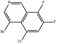 4-Bromo-5-chloro-7,8-difluoroisoquinoline Structure