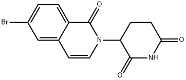 3-(6-Bromo-1-oxoisoquinolin-2(1H)-yl)piperidine-2,6-dione Structure