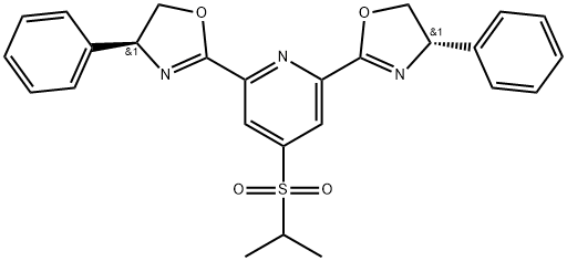 isopropyl-(S)-4-phenyl- SUF-PYBOX Structure