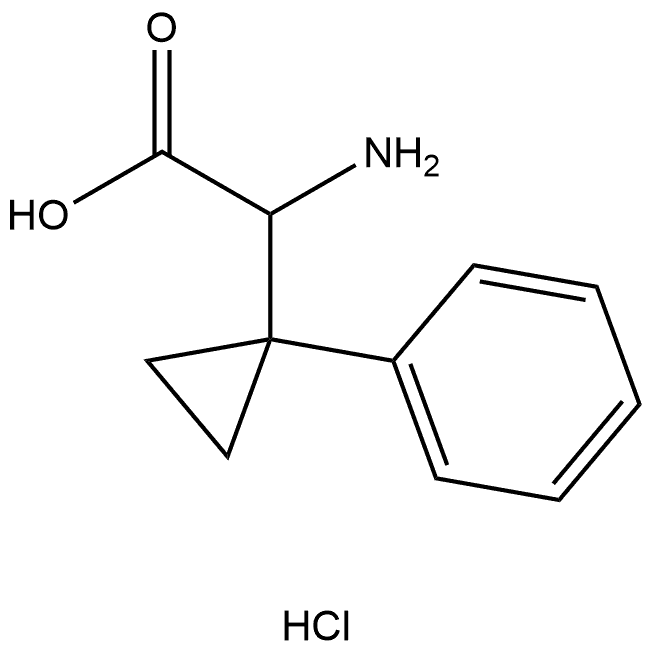 Amino-(1-phenyl-cyclopropyl)-acetic acid hydrochloride Structure