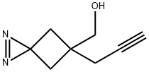 1,2-Diazaspiro[2.3]hex-1-ene-5-methanol, 5-(2-propyn-1-yl)- Structure