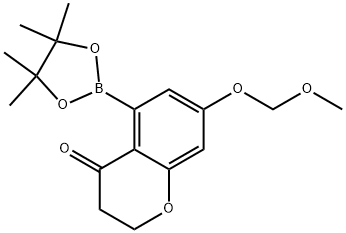 7-(Methoxymethoxy)-5-(4,4,5,5-tetramethyl-1,3,2-dioxaborolan-2-yl)chroman-4-one Structure