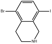 5-Bromo-8-iodo-1,2,3,4-tetrahydroisoquinoline Structure