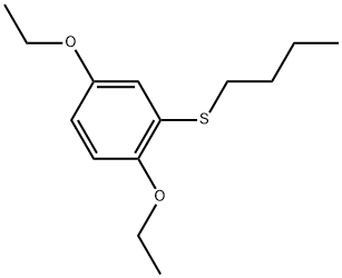 2-(Butylthio)-1,4-diethoxybenzene Structure