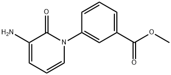 3-(3-Amino-2-oxo-1(2H)-pyridinyl)-benzoic acid methyl ester Structure