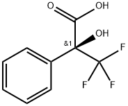 Benzeneacetic acid, α-?hydroxy-?α-?(trifluoromethyl)?-?, (αS)?- 구조식 이미지