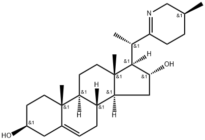 16,28-Secosolanida-5,22(28)-diene-3β,16α-diol Structure