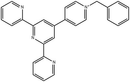 2,2':4',4''-Terpyridinium, 1''-(phenylmethyl)-6'-(2-pyridinyl)- (9CI) Structure