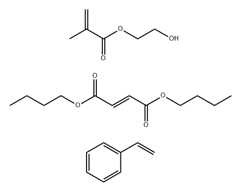 2-Butenedioic acid (2E)-, dibutyl ester, polymer with ethenylbenzene and 2-hydroxyethyl 2-methyl-2-propenoate Structure