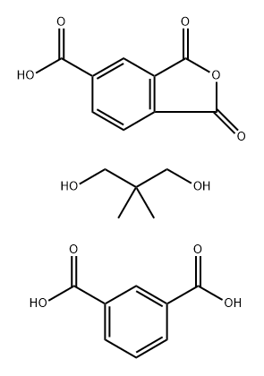 1,3-Benzenedicarboxylic acid, polymer with 1,3-dihydro-1,3-dioxo-5-isobenzofurancarboxylic acid and 2,2-dimethyl-1,3-propanediol Structure