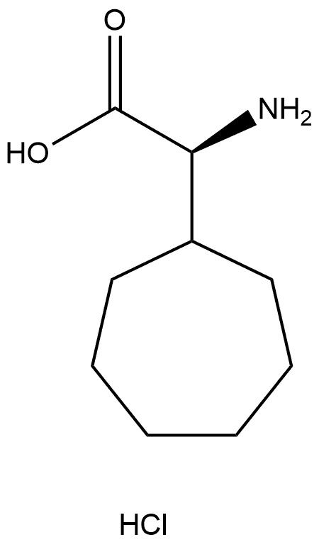 (S)‐2‐amino‐2‐cycloheptylacetic acid hydrochloride Structure