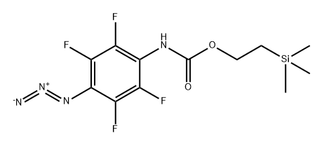 Carbamic acid, (4-azido-2,3,5,6-tetrafluorophenyl)-, 2-(trimethylsilyl)ethyl ester (9CI) 구조식 이미지
