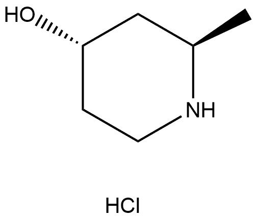 (2R,4S)-2-Methyl-piperidin-4-ol hydrochloride Structure