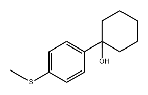 1-(4-(methylthio)phenyl)cyclohexanol 구조식 이미지