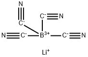 Borate(1-), tetrakis(cyano-κC)-, lithium (1:1) Structure