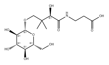 4-O-(b-D-Glucopyranosyl)-D-pantothenic acid Structure