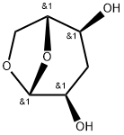 .beta.-D-리보-헥소피라노스,1,6-anhydro-3-deoxy- 구조식 이미지