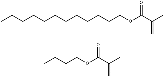 2-Propenoic acid, 2-methyl-, butyl ester, polymer with dodecyl 2-methyl-2-propenoate Structure