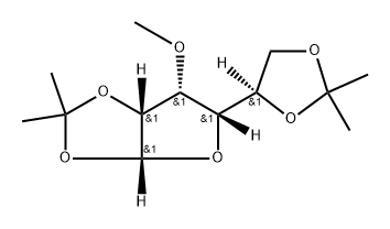 α-D-Gulofuranose, 3-O-methyl-1,2:5,6-bis-O-(1-methylethylidene)- Structure