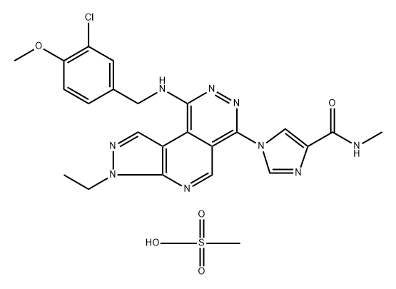 BMS-341400 methanesulfonate >=98% (HPLC) Structure