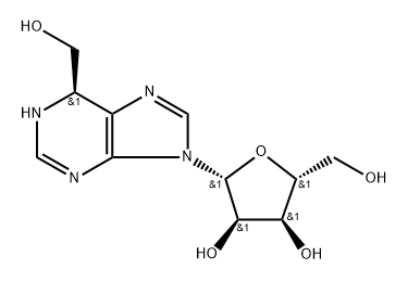 6-hydroxymethyl-1,6-dihydropurine ribonucleoside Structure