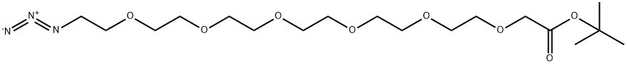 아지도-PEG6-CH2CO2t-부틸에스테르 구조식 이미지