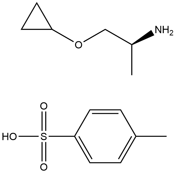 (1S)-2-Cyclopropoxy-1-methyl-ethylamine tosylate Structure