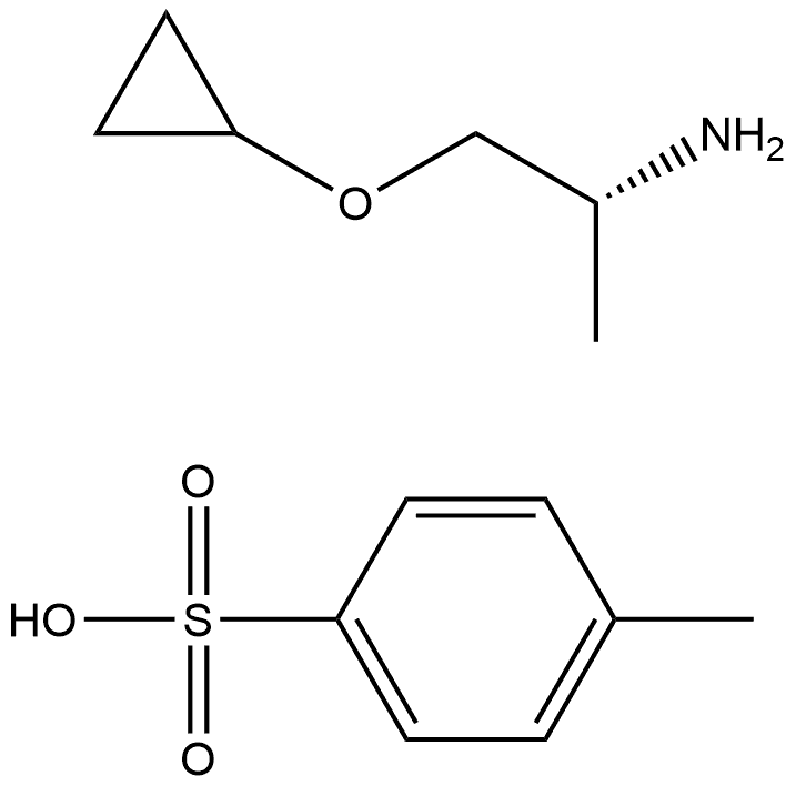 (1R)-2-Cyclopropoxy-1-methyl-ethylamine tosylate Structure