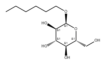 α-D-Glucopyranoside, hexyl Structure