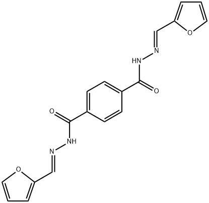 1-N,4-N-bis[(E)-furan-2-ylmethylideneamino]benzene-1,4-dicarboxamide 구조식 이미지