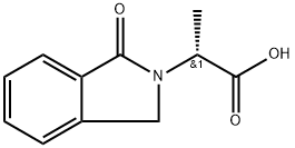 2H-Isoindole-2-acetic acid, 1,3-dihydro-α-methyl-1-oxo-, (αR)- Structure