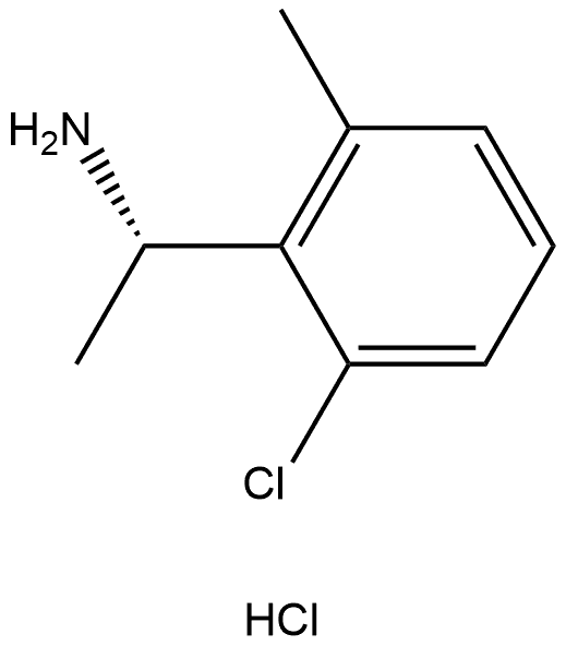 (S)-1-(2-chloro-6-methylphenyl)ethan-1-amine hydrochloride Structure