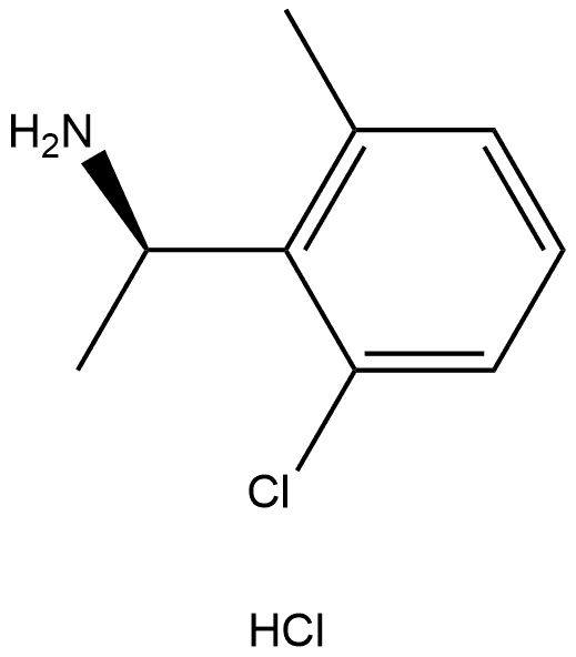 (R)-1-(2-chloro-6-methylphenyl)ethan-1-amine hydrochloride Structure