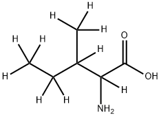 Isoleucine-d10 (mixture of diastereomers) Structure