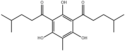 1-Pentanone, 1,1'-(2,4,6-trihydroxy-5-methyl-1,3-phenylene)bis[4-methyl- (9CI) Structure