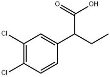 Benzeneacetic acid, 3,4-dichloro-α-ethyl- 구조식 이미지