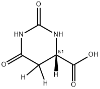 4-Pyrimidine-5-d-carboxylic acid, hexahydro-4,5-d2-2,6-dioxo-, (4S)- (9CI) Structure