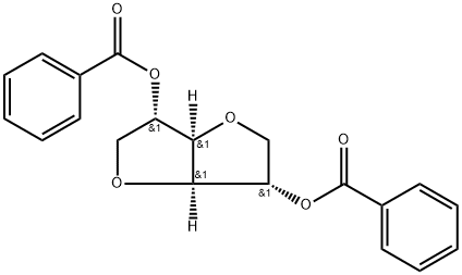 L-Iditol, 1,4:3,6-dianhydro-, 2,5-dibenzoate Structure