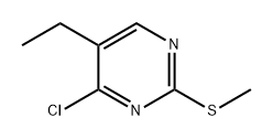 4-chloro-5-ethyl-2-(methylthio)pyrimidine Structure