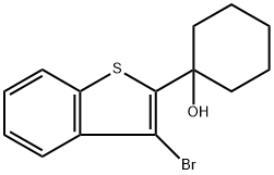1-(3-bromobenzo[b]thiophen-2-yl)cyclohexanol Structure
