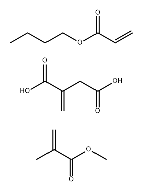 부탄이산,메틸렌-,부틸2-프로페노에이트및메틸2-메틸-2-프로페노에이트중합체 구조식 이미지