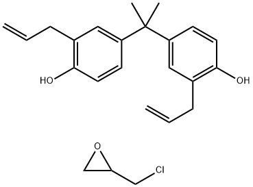 페놀,4,4'-(1-메틸에틸리덴)비스[2-(2-프로페닐)-,(클로로메틸)옥시란중합체 구조식 이미지
