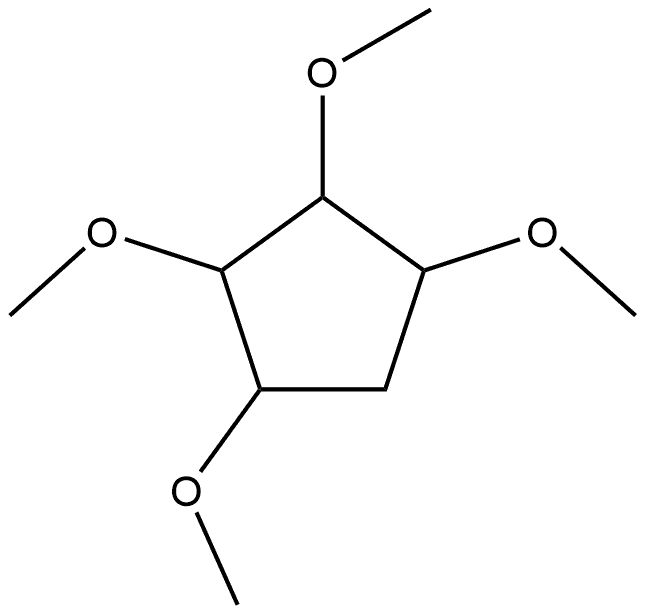 Cyclopentane, 1,2,3,4-tetramethoxy-, stereoisomer (8CI) Structure