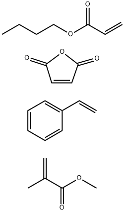 2-프로펜산,2-메틸-,메틸에스테르,부틸2-프로페노에이트,에테닐벤젠및2,5-푸란디온중합체 구조식 이미지
