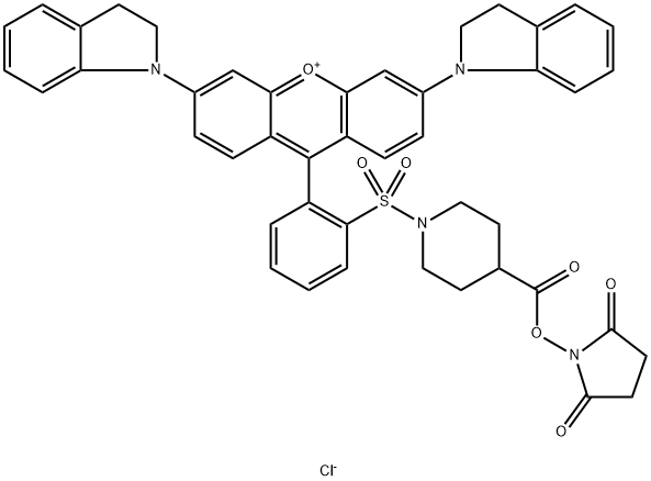 QSY 21 CARBOXYLIC ACID,
SUCCINIMIDYL ESTER Structure